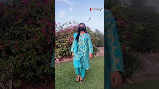 Upto 25% Off‼| Azure Blue Block Printed Lawn 3-Piece Suit!💫