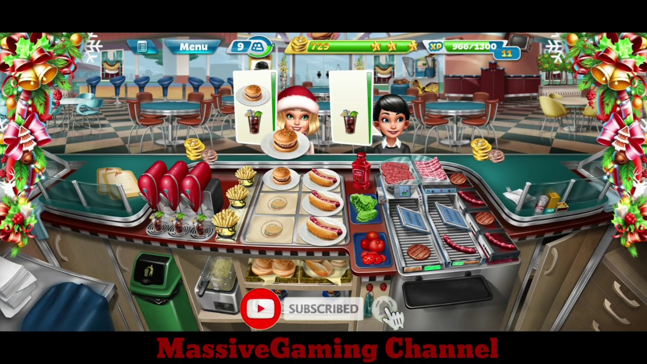 COOKING FEVER LvL26-30 | FAST FOOD COURT | FULL UPGRADE 3STAR