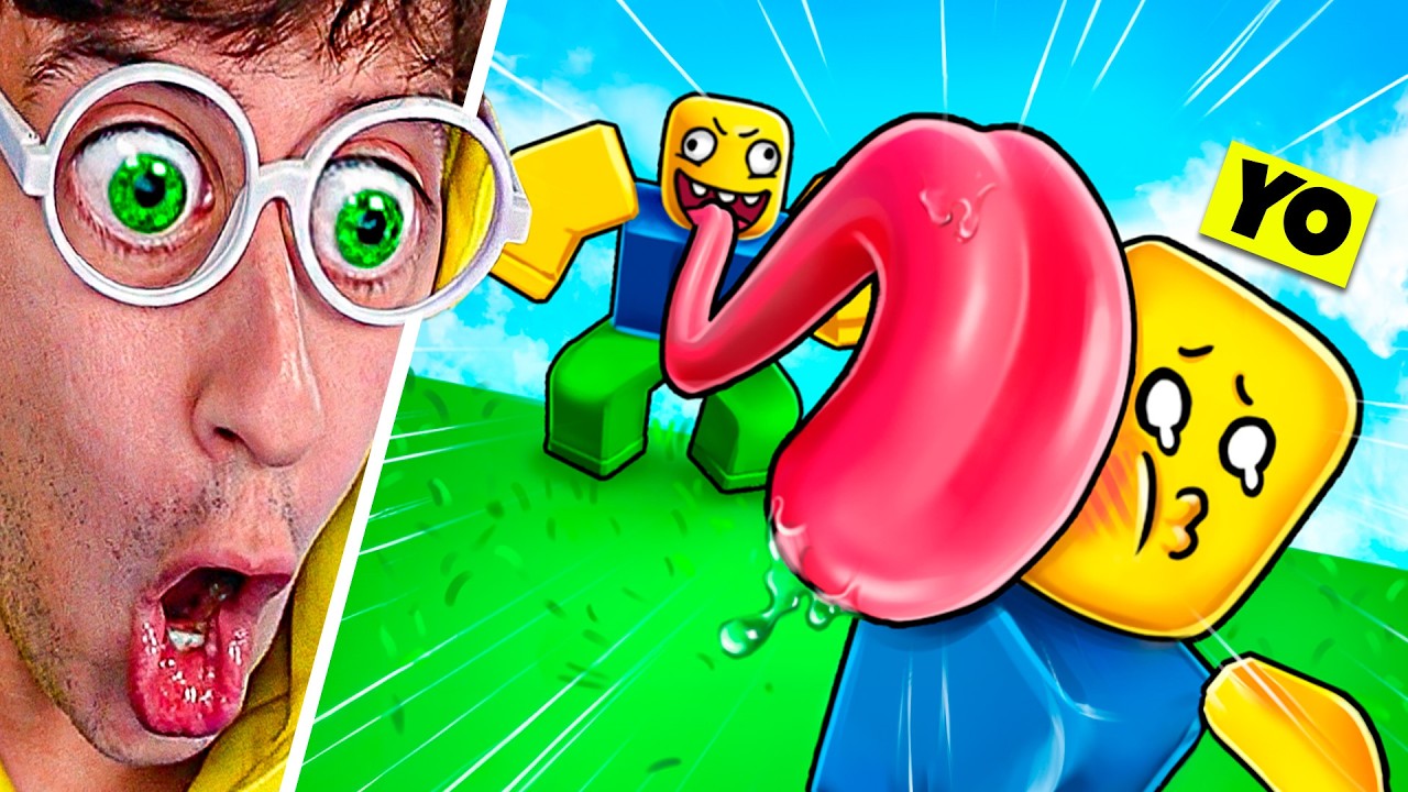 PELEA de LENGUAS 😜🔥 (con Poderes Secretos 💎) - ROBLOX