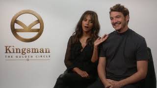 Pedro Pascal and Halle Berry discuss making KINGSMAN: THE GOLDEN CIRCLE!