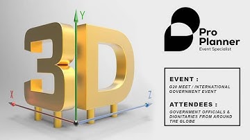 G20 (Darjeeling) 2023 | 3D Visualizatuion - Event Setup & Production Plan