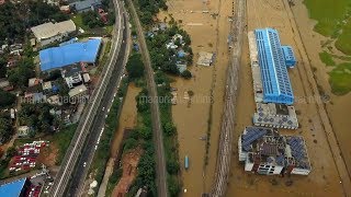 Aerial View of Flooded Aluva by Rinoy Sebastian