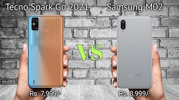 Tecno Spark Go 2021 Vs Samsung M02  √ Full Comparison √ Full Specification & Price in India