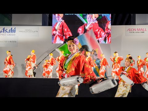[4K] 紀州よさこい鳴子連 夢屋舞組　ゑぇじゃないか祭り 2018　本祭 メイン会場 (中央)