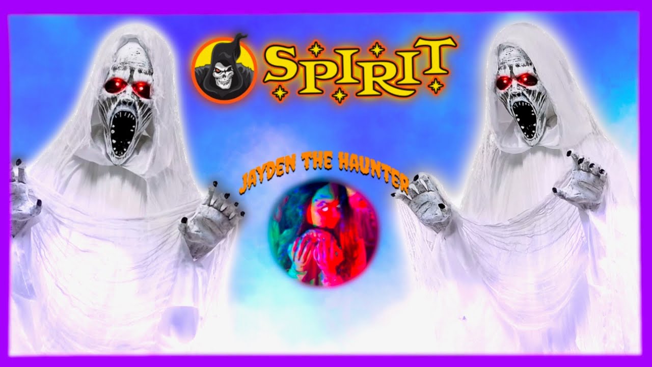 UNBOXING & SET UP Spirit Halloween 2023 Emmeline Lunging Ghost Woman Life Size Animatronic Prop 👻