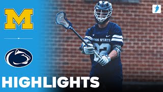 Michigan vs Penn State | NCAA College Lacrosse | Highlights - April 06, 2025