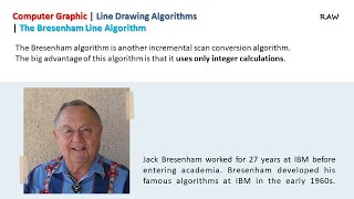 Computer Graphic | Line Drawing Algorithms | The Bresenham Line Algorithm