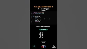 🔥 C++ QUIZ CHALLENGE | Answer in Comments! 💬 | Ep60 | Check Description for Solution🚀#shorts #coding