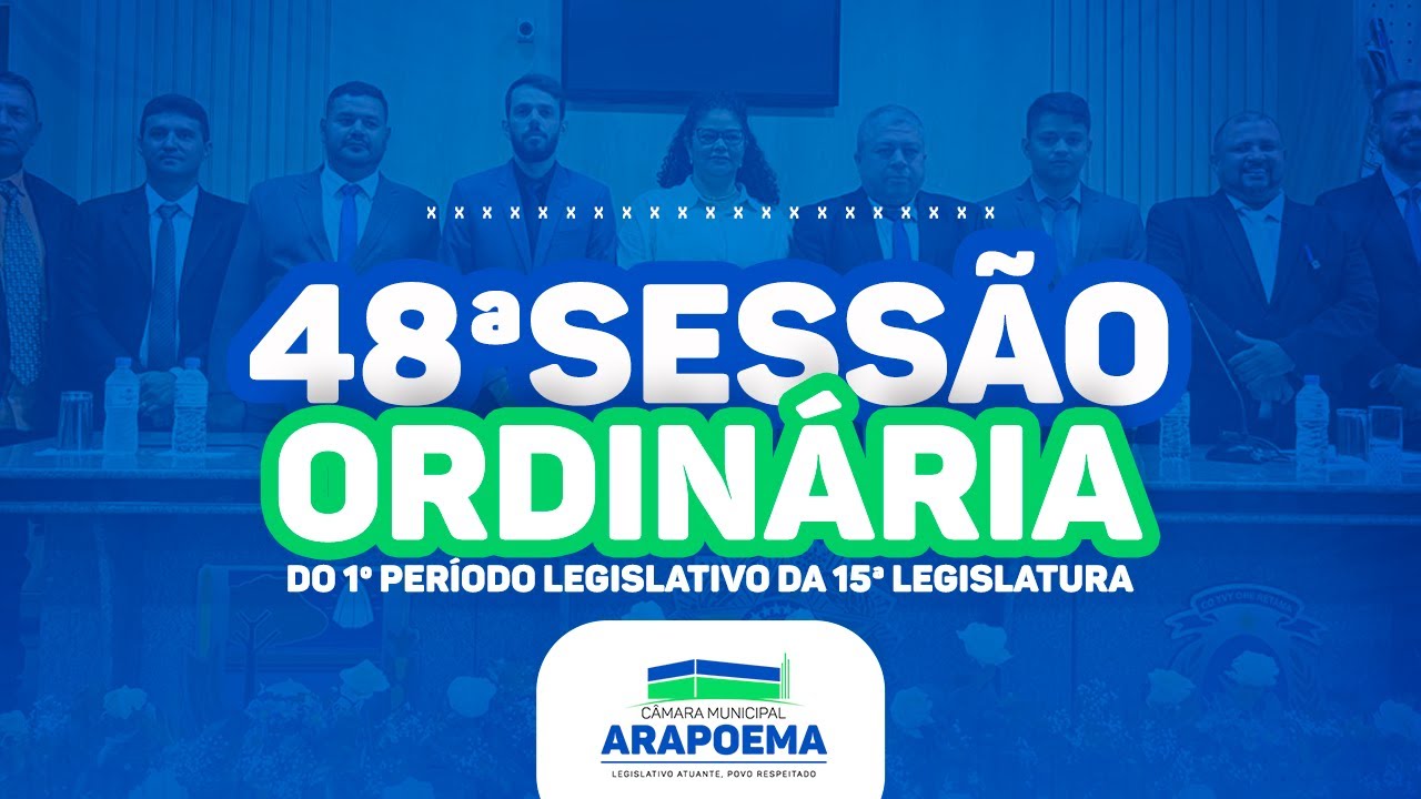 48ªSESSÃO ORDINÁRIA - CÂMARA MUNICIPAL DE VEREADORES DE ARAPOEMA 10-12-2025
