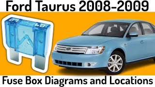 Ford Taurus (2008-2009) Fuse Box Diagrams and Locations✅