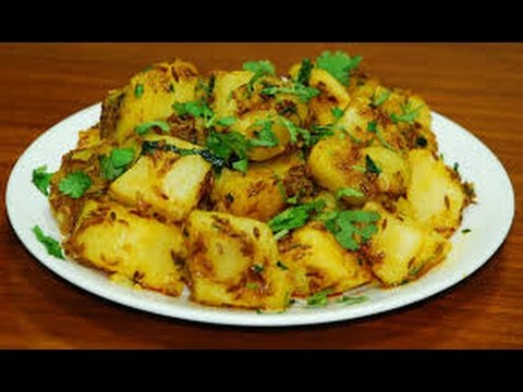 Jeera Aaloo Recipe, Quick Cumin Potato Indian Curry,Vegetarian/Vegan Cooking, Easy Food