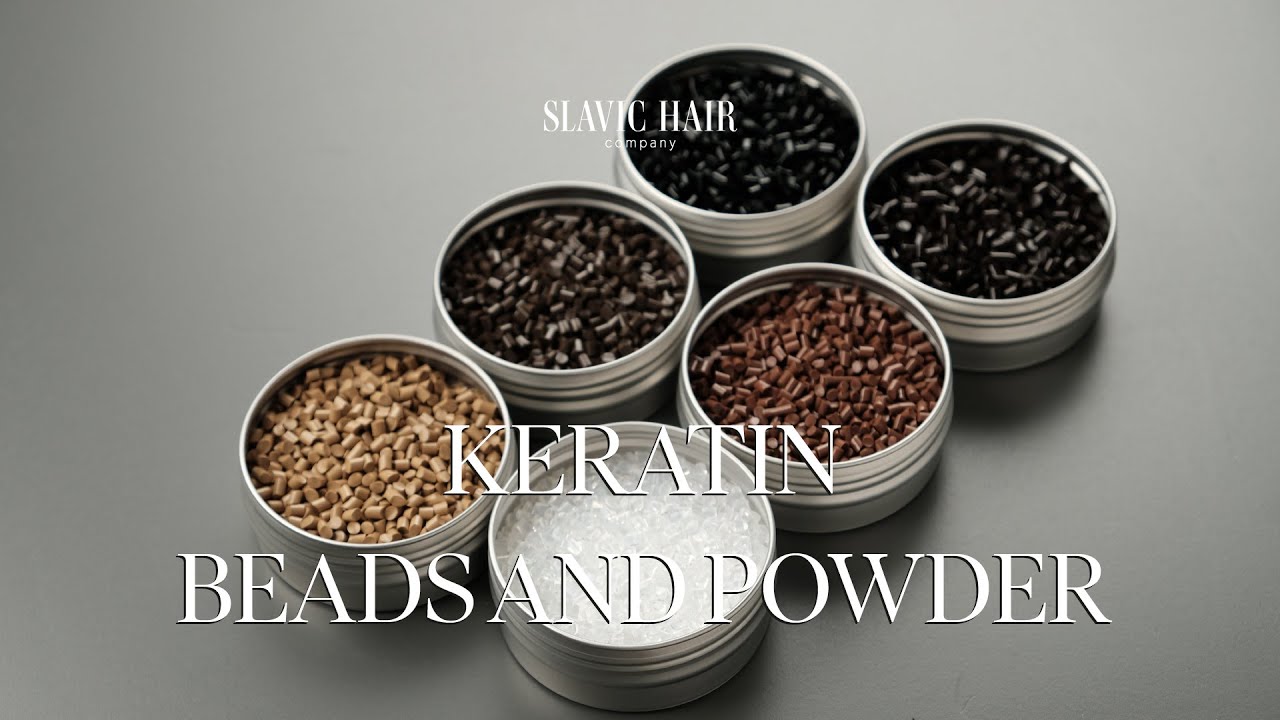 Keratin beads and powder by Slavic Hair Company YouTube