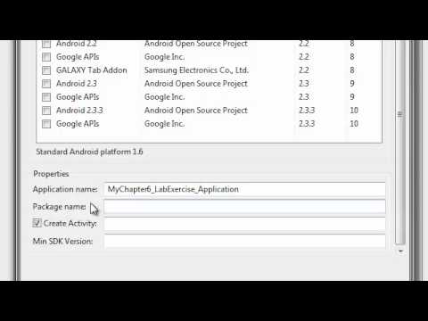 Chapter 6.3 - New Android Project