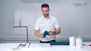 ArmaFlex® Application Tips: How to create 90° Bend by using ArmaFlex Cutting Template? screenshot 2