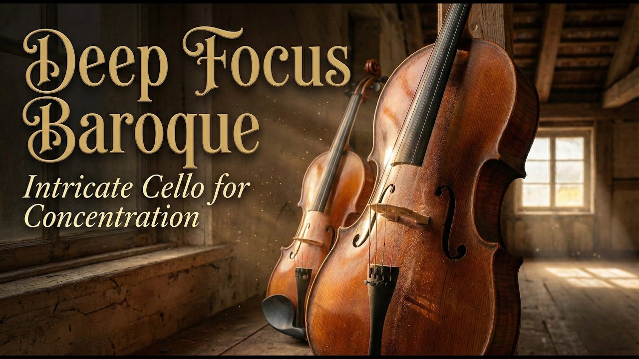 Deep Focus Baroque: Intricate Cello for Concentration