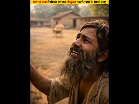 प्रेमानंद बाबा से मिलने भगवान कृष्ण एक भिखारी के भेष में आए #shorts #dailyfacts