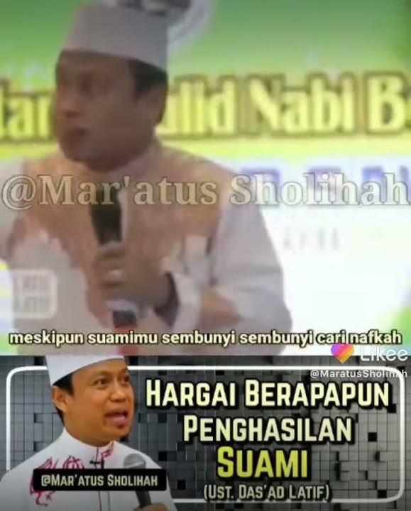Hargai Suamimu yang susah payah mencari Rezeki,Ustad Abdul Lathif,story wa30 detik terbaru status wa