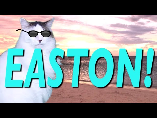 HAPPY BIRTHDAY EASTON! - EPIC CAT Happy Birthday Song