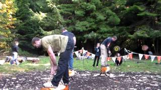 Humboldt State Logging Sports Logtoberfest 2013 Men's Underhand Hardhit Heat 1