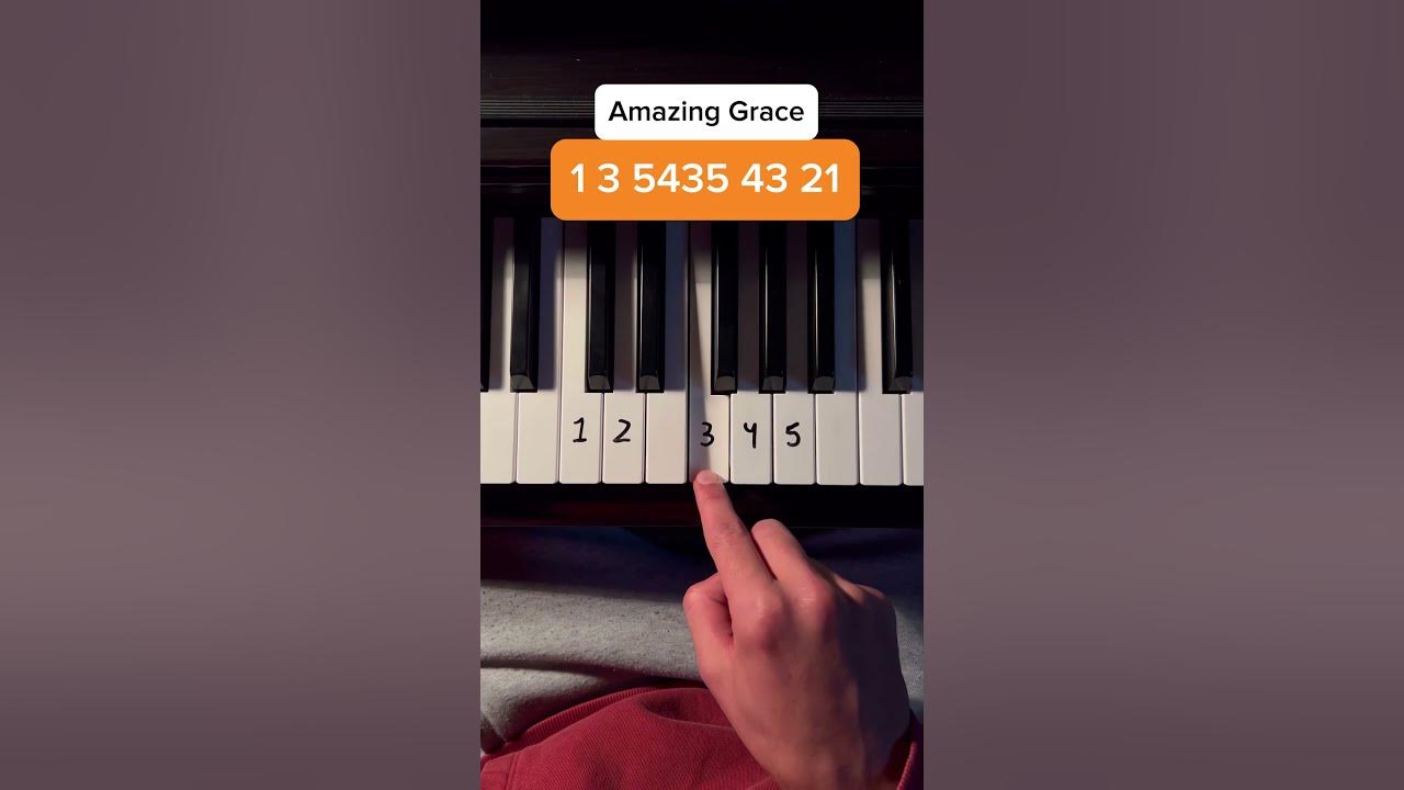 Amazing Grace 🌹 #piano #pianotutorial #tutorial