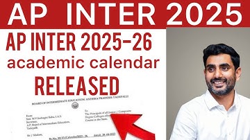 AP INTER ACADEMIC CALENDAR RELEASED 2025 | AP INTER CLASSWORK & SUMMER HOLIDAYS 2025
