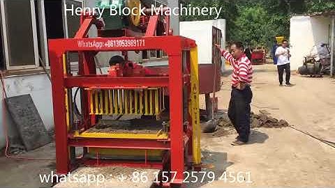 Keusec syin QTJ4 40 concrete block making machine produce 4 inches hollow blocks