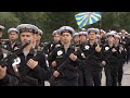 В Североморске прошла тренировка пешей колонны к Главному военно морскому параду