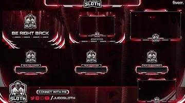 How to Design Animated Twitch or Facebook or Youtube Stream Overlay