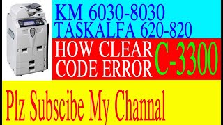 kyocera mita 6030-8030 taskalfa 620-820 KM 5030 Error Code C-3300