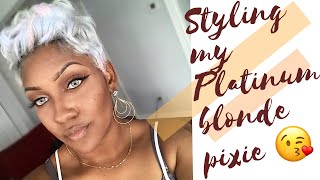 Styling my Platinum Blonde Pixie | Trini Lara