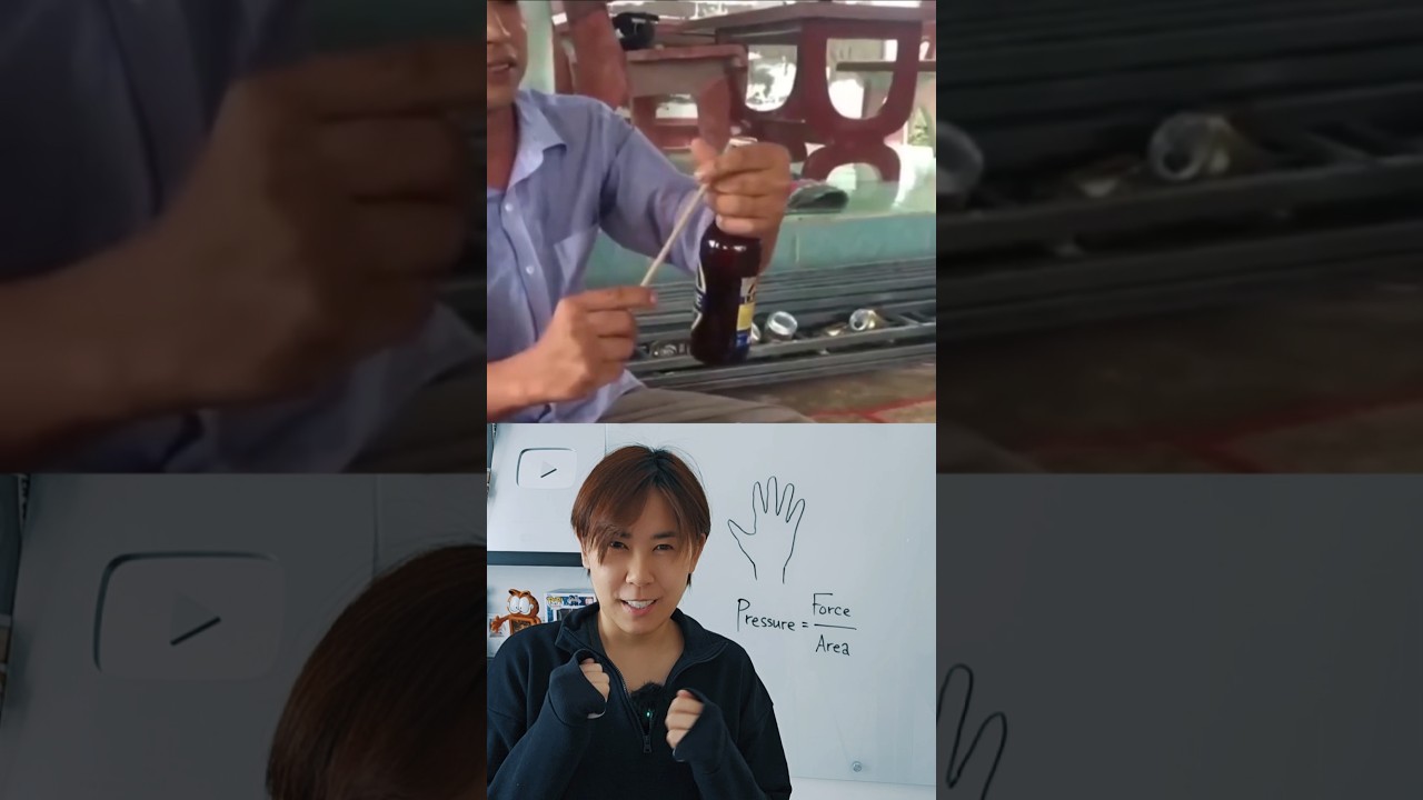 Can Chopsticks Really Pierce Your Hand? The Science Says Yes! #shorts #youtubecreatorcommunity