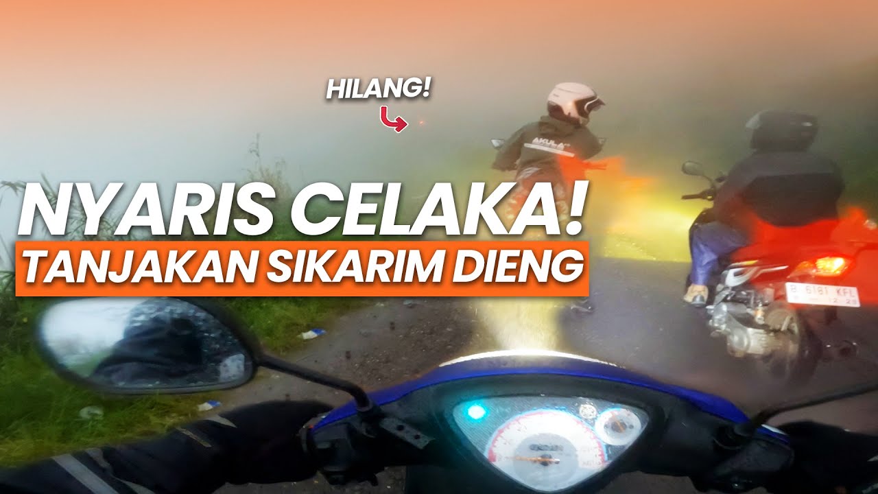 NYARIS CELAKA‼️ Mio Sporty 135CC Tembus TANJAKAN SIKARIM Dieng — Kabut Tebal Swiss Van Java | Part 5