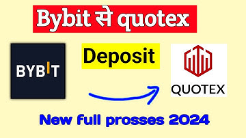 Quotex me Bybit se deposit | How to Deposit in Quotex by Bybit | How to Deposit Money in Quotex 2024