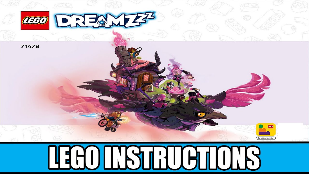 Dreamzzz - The Never Witch's Midnight Raven LEGO instructions