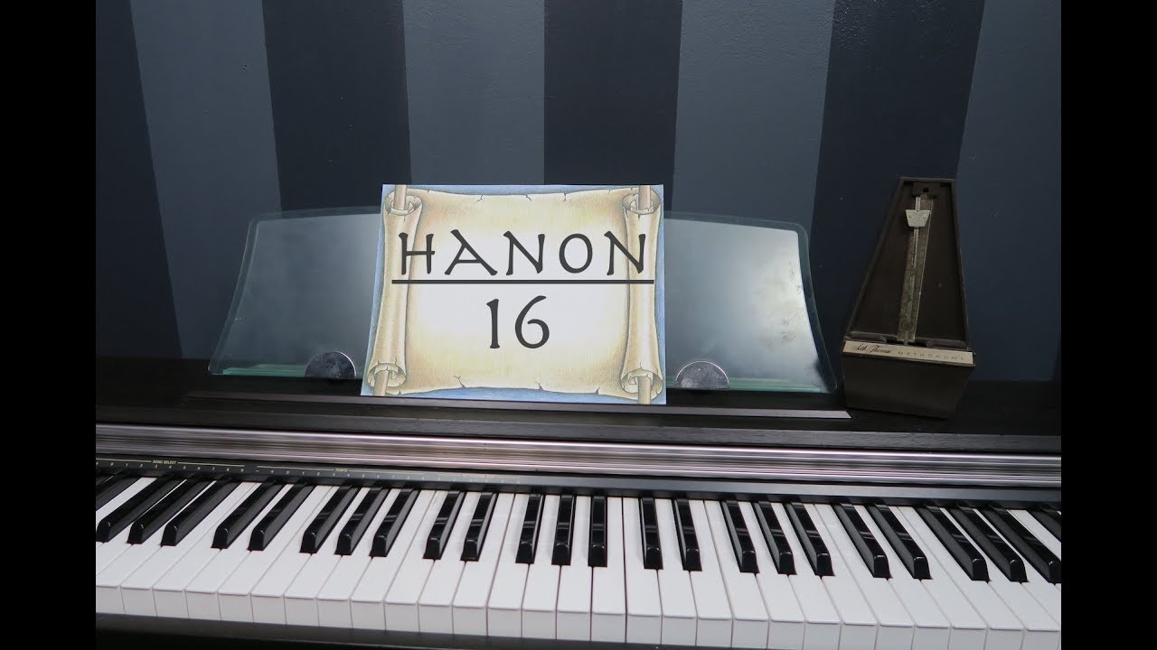 Hanon #16 warm-up exercise - YouTube