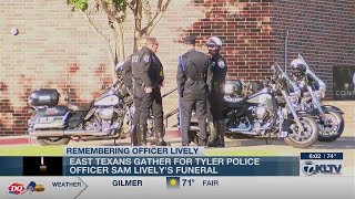 Funeral procession held for Tyler police officer killed in motorcycle wreck
