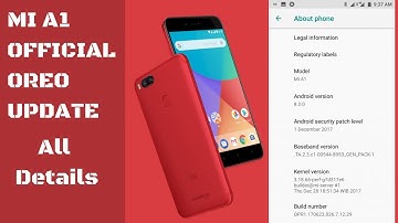 Mi A1 Official Oreo Update is Here | Xiaomi rolls out Android 8.0 Oreo for Mi A1