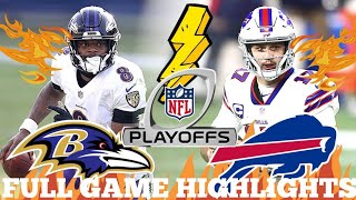 Buffalo Bills Vs Baltimore Ravens Full Game Highlights NFL Football Divisional Round Playoffs  2021