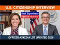 U.S. Naturalization Interview 2026 | REAL Questions, N-400 Answers &amp; Civics Test Update #n400 #uscis