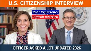 U.S. Naturalization Interview 2026 | REAL Questions, N-400 Answers &amp; Civics Test Update #n400 #uscis