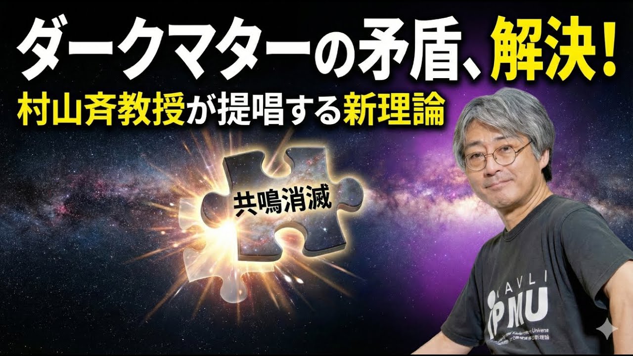 戸谷教授のダークマター発見に村山斉教授が理論的補強──「共鳴消滅」という巧みな解決策
