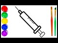 Syringe drawing for children