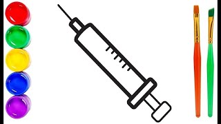 Syringe drawing for children
