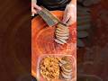 ASMR Cutting 🔪 Braised Goose 🪿 Liver and Intestines 😋 #food #shorts #usa