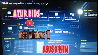 CARA INSTAL WINDOWS 10 ASUS X441M DAN PENGATURAN BIOS