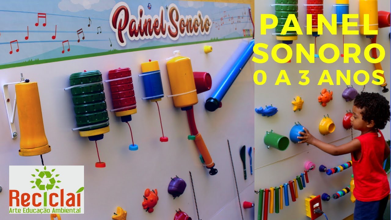 Painel Sonoro e Sensorial, musicalização e educação ambiental, parque sonoro