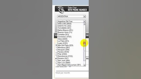 Argentina Virtual Phone numbers for international global call forwarding.