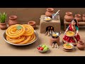 Miniature Doll Jalebi Frying Cooking ASMR | Indian Village Tiny Kitchen Sweet