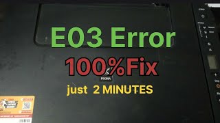 Canon G 2010 error code E03 solution just 2 minutes fix