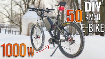 DIY 50km/h Electric Bike Using 1000W Mid Drive Kit